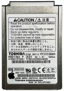 20GB Toshiba MK2003GAH Thick 50-Pin IDE HDD Hard Drive for Apple iPod Classic 2nd Generation