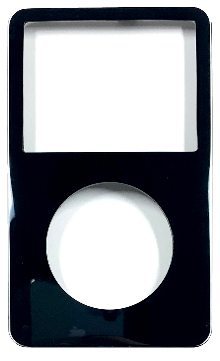 Black Faceplate For Apple iPod Video 5th & 5.5 Generation Plastic