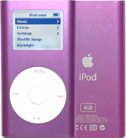 Refurbished Apple iPod Mini 1st 2nd Generation Pink MicroDrive & SD Card 600mah