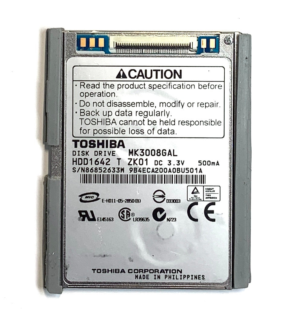 30GB MK3008GAL Toshiba 1 8 Thin ZIF HDD IPod Classic Video 5th 5 5 6t 30gb-mk3008gal-toshiba-1-8-thin-zif-hdd-ipod-classic-video-5th-5-5-6t