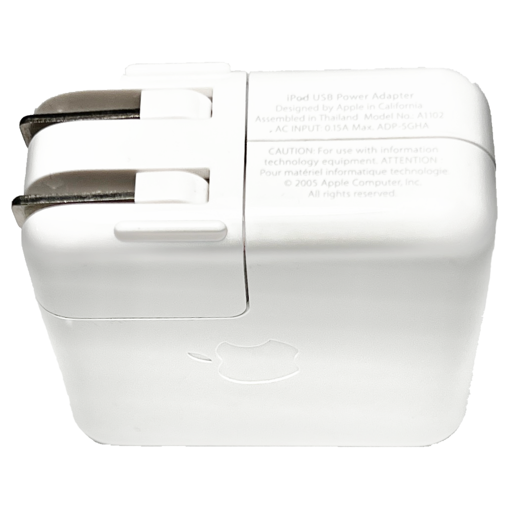 Original Apple 5W 1A iPod USB Power Adapter A1102 2005 M9837LL/A