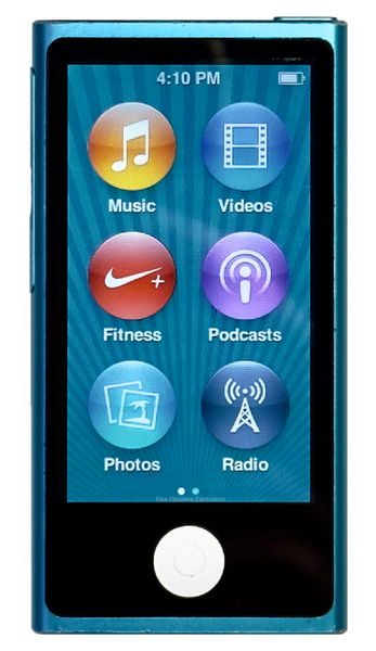 Refurbished Apple iPod Nano 7th Generation 16GB Turquoise Blue & Black New Battery