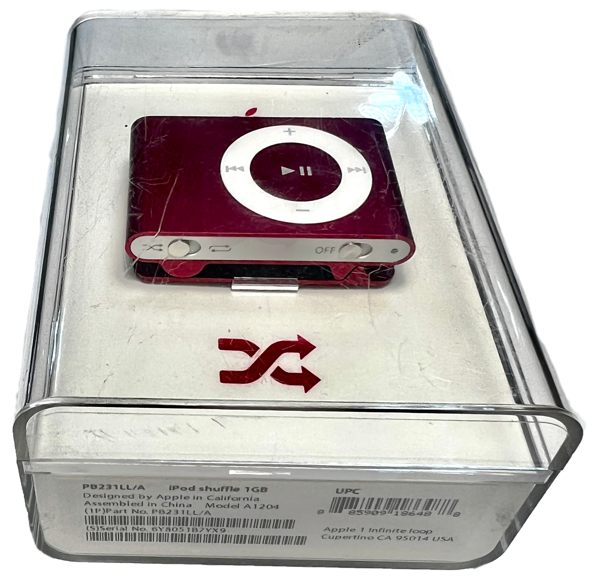 ‘www.SportSmith.net’ Open Box Apple iPod Shuffle 2nd Generation 1GB Product Red PB231LL/A