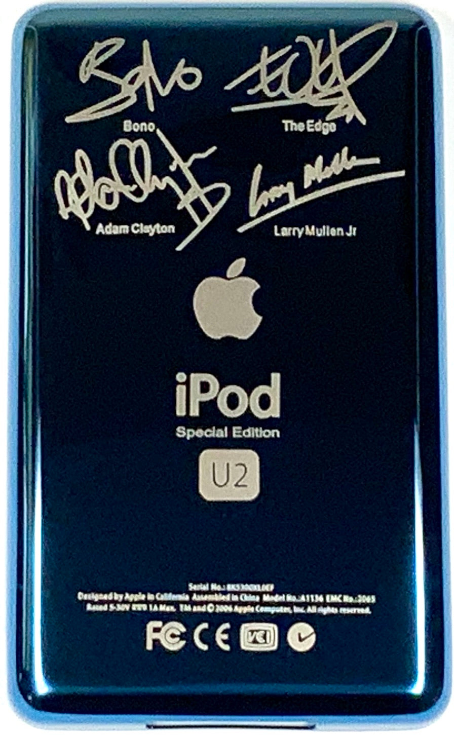 Thin Blue Aqua U2 Special Edition Backplate for Apple iPod Classic 6th 7th & iPod Video 5th 5.5 Enhanced