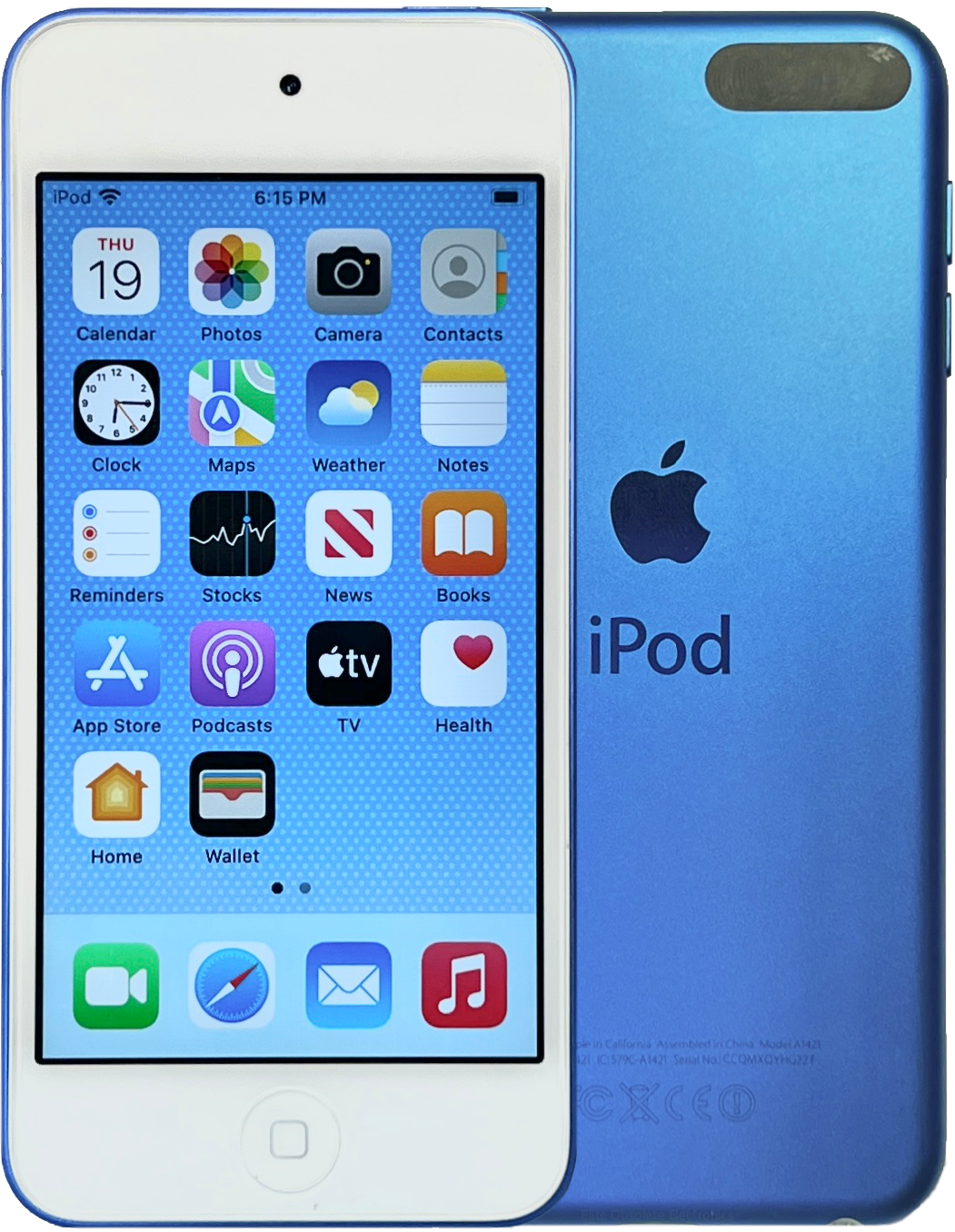 Used Apple iPod Touch 6th Generation Blue 16GB 32GB 64GB 128GB Used Apple iPod Touch 6th Generation Blue 16GB 32GB 64GB 128GB
