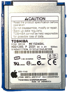 15GB Toshiba MK1504GAL 50-Pin IDE Thin HDD Hard Drive for Apple iPod Classic 3rd Generation