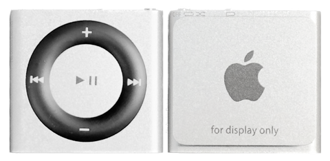 New ‘For Display Only’ Genuine Apple iPod Shuffle 4th Generation Silver & Black Retail Dummy / Demo Unit