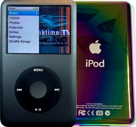 New Apple iPod Classic 6th & 7th Generation Charcoal Gray Black (Rainbow)