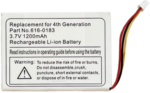 1200mah Li-ion Replacement Battery for Apple iPod Classic 4th Generation (Monochrome & Photo)