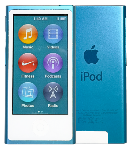 Refurbished Apple iPod Nano 7th Generation 16GB Turquoise Blue MD477LL/A A1446 New Battery