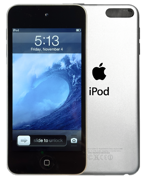 Refurbished Apple iPod Touch 5th Generation 16GB Silver Black No iSight Rare iOS 6.1.3 New Battery ME643LL/A A1509