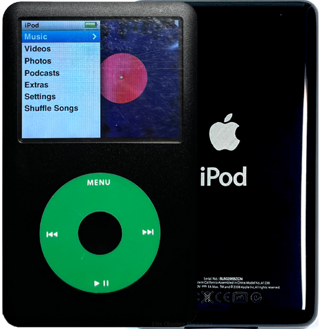 New Apple iPod Classic 6th & 7th Generation Black / Green / Black (Black)
