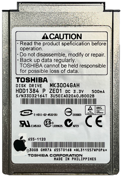TOSHIBA CNC Board CRB1 H2305092 動作保証 30GB Toshiba MK3004GAH 50-Pin IDE Thick Dual-Platter HDD Hard