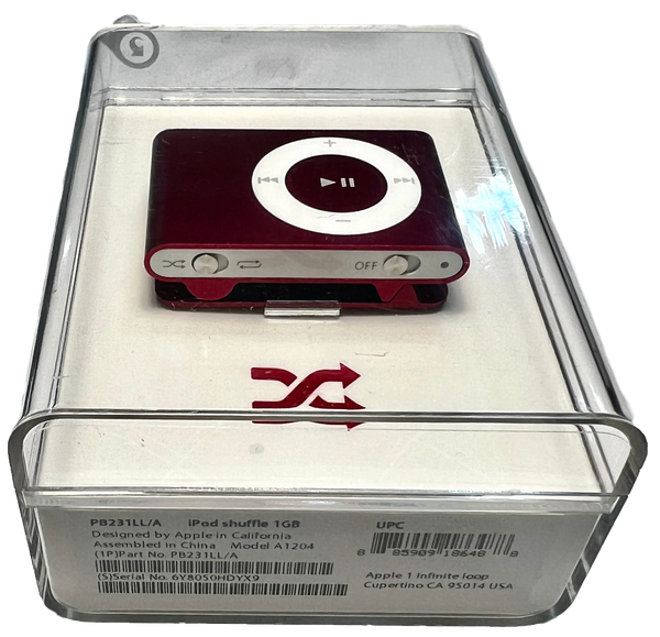 ‘About.com Guide since 1998’ Open Box Apple iPod Shuffle 2nd Generation 1GB Product Red PB231LL/A