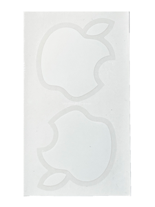 New Original Apple Sticker White & Clear (Set of 2)