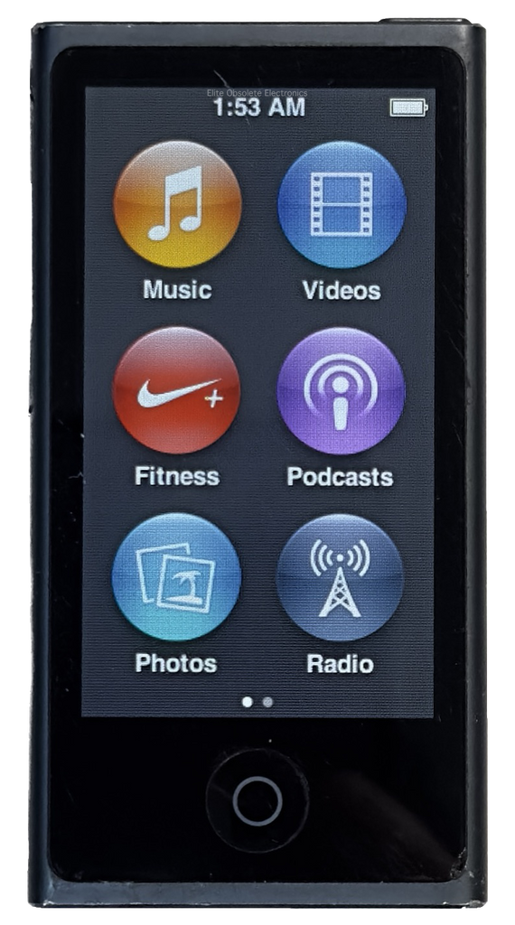Refurbished Apple iPod Nano 7th Generation 16GB Slate Black Refurbished Apple iPod Nano 7th Generation 16GB Slate Black