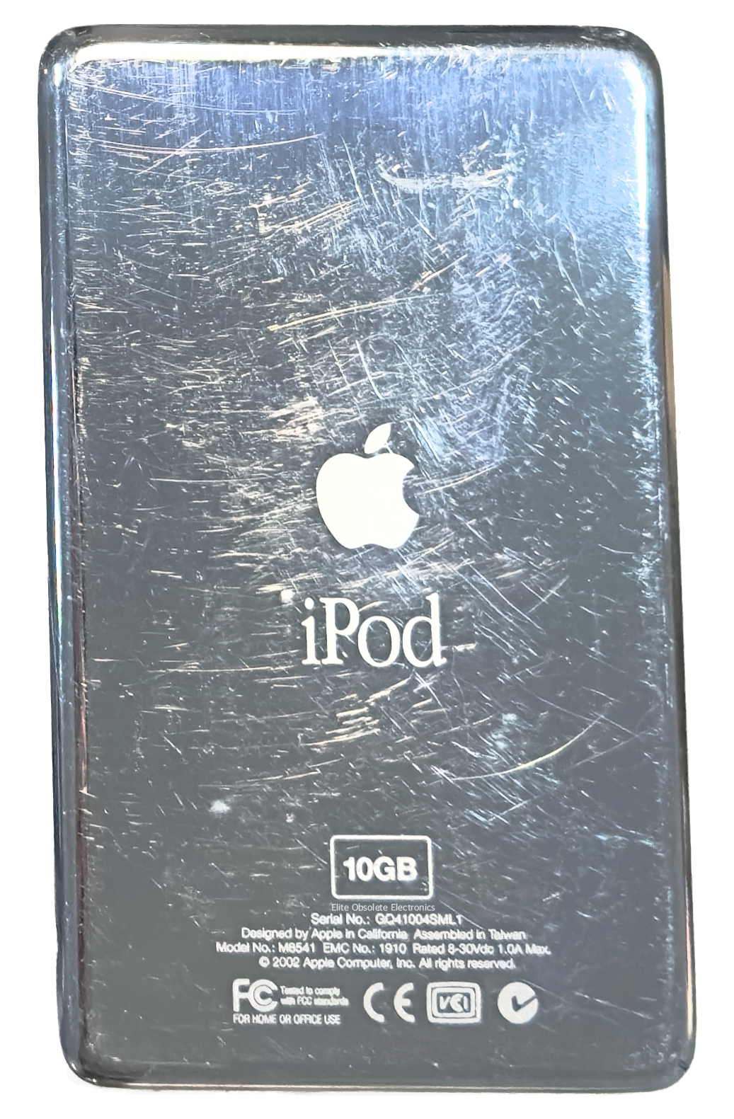 Used Original Backplate for 10GB Apple iPod Classic 1st Generation Used Original Backplate for 10GB Apple iPod Classic 1st Generation