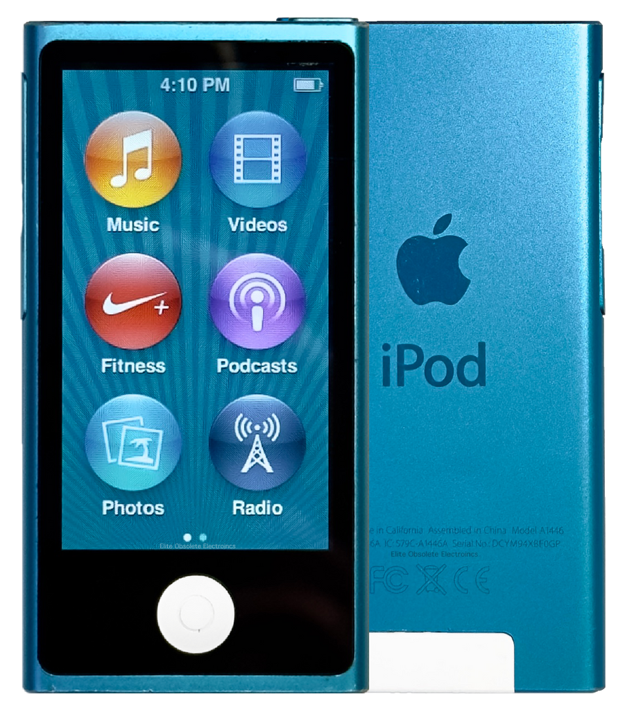 Refurbished Apple iPod Nano 7th Generation A1446 16GB Turquoise Refurbished Apple iPod Nano 7th Generation A1446 16GB Turquoise