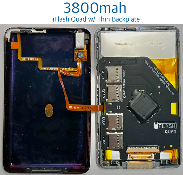 Tarkan iFlash Quad 4x SD ZIF 40-Pin Adapter Micro SD Card