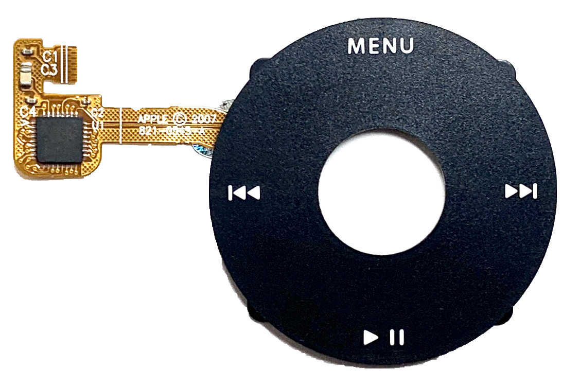 Black Click Wheel Flex for Apple iPod Classic 6th 7th Generation