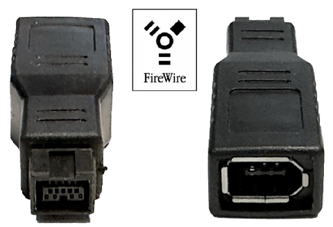 Male FireWire 800 to Female FireWire 400 New Adapter Dongle