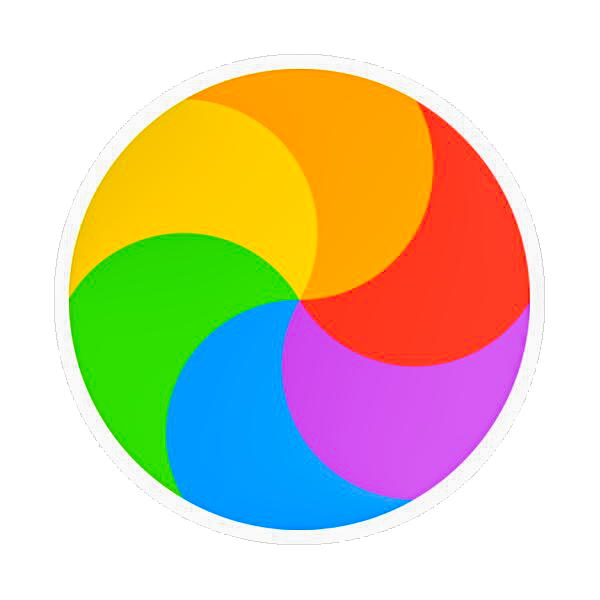 Rainbow Spinning Beachball Cursor Mac OS X Sticker (3” x 3”)