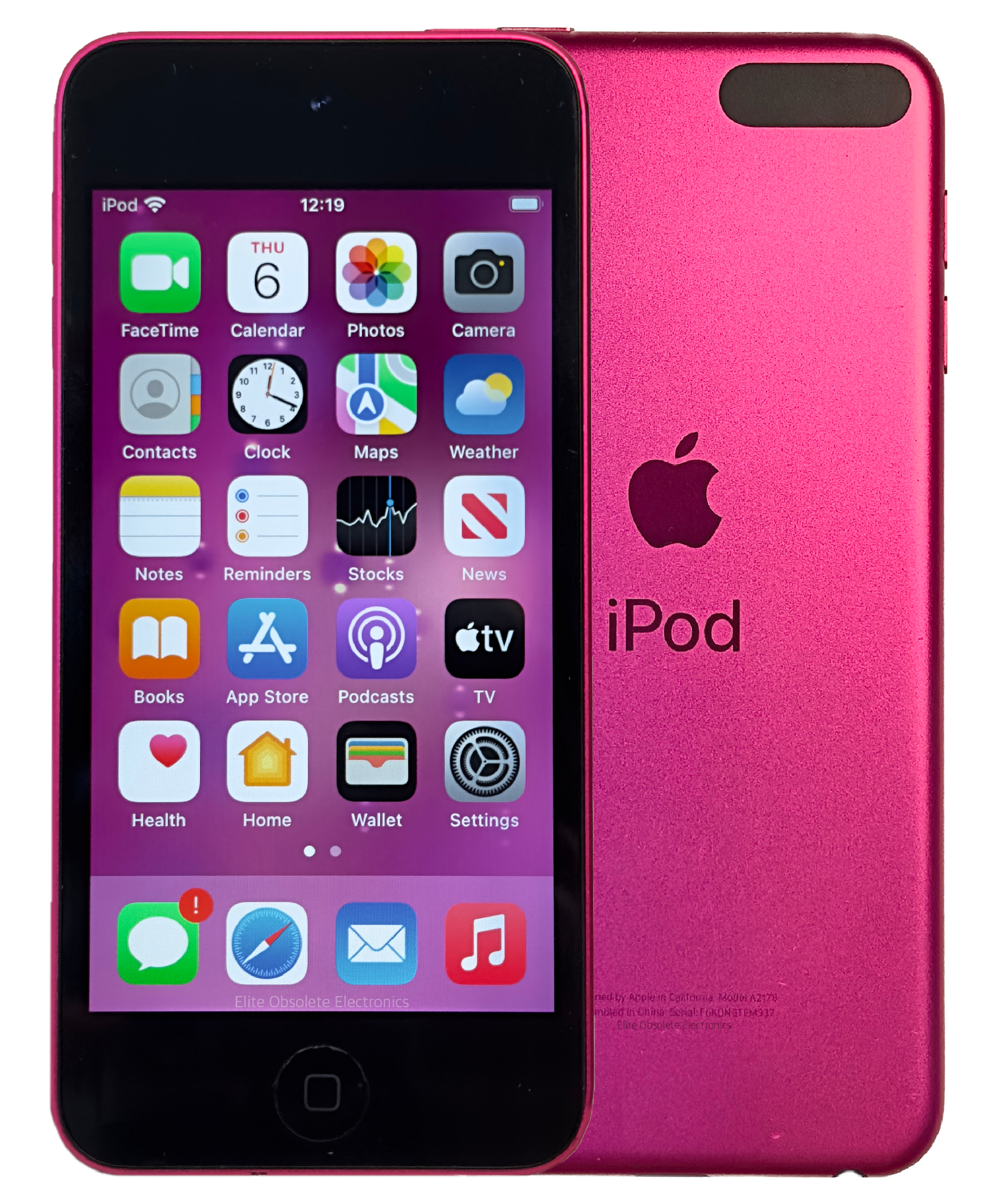 Refurbished Apple iPod Touch 7th Generation A2178 Pink & Black 32GB MVHR2LL/A