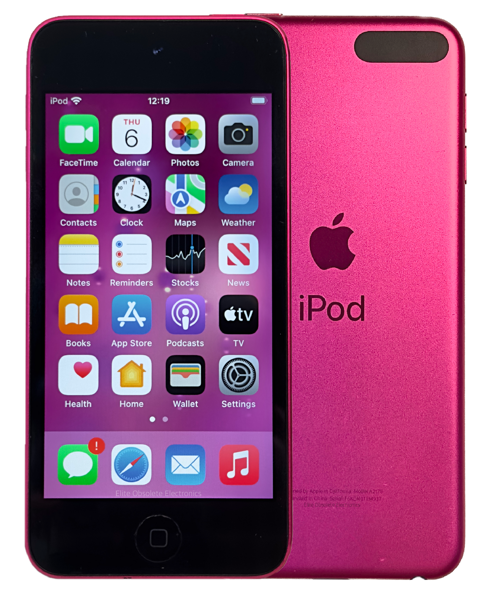 Refurbished Apple iPod Touch 7th Generation A2178 Pink & Black Refurbished Apple iPod Touch 7th Generation A2178 Pink & Black