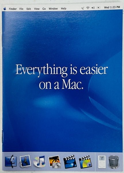 Original 2002 Apple ‘Everything is easier on a Mac.’ Promotional Brochure Pamphlet