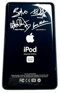 Thin U2 Special Edition Black Backplate for Apple iPod Video Classic 5th 5.5 6th 7th