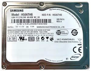 New Samsung HS06THB 60GB Thin ZIF HDD Hard Drive 1.8" 40-pin