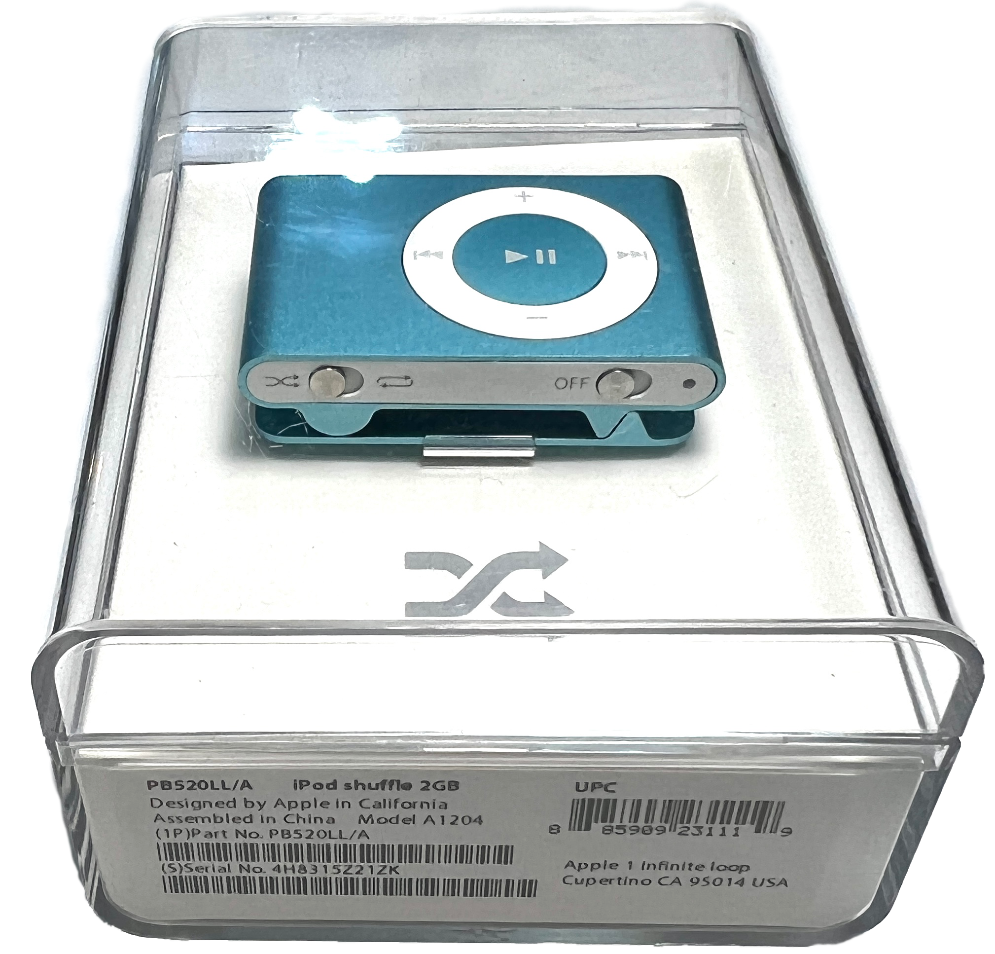 ‘Magic Backstage’ Open Box Apple iPod Shuffle 2nd Generation 2GB Sky Blue PB520LL/A