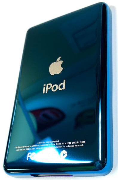 Thin Blue Aqua Universal Backplate for Apple iPod Classic 6th 7th & iPod Video 5th 5.5 Enhanced